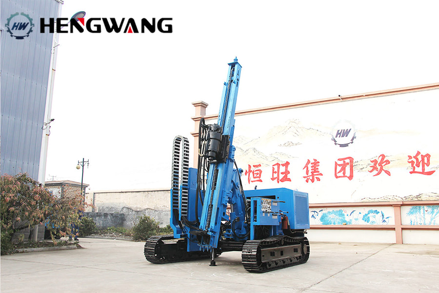 Hengwang Group HWL400R Piling Machine Powers Large-Scale Solar Farm Construction with Precision and E